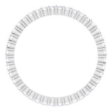 Platinum 3/8 CTW Diamond Round Eternity Band Size 6-122107:60055:P-ST-WBC