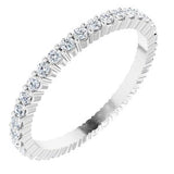 Platinum 1/2 CTW Diamond Round Eternity Band Size 6-122107:60058:P-ST-WBC