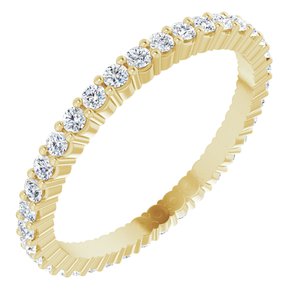 14K Yellow 1/2 CTW Diamond Round Eternity Band Size 6-122107:60022:P-ST-WBC