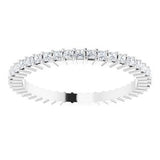 Platinum 1/2 CTW Diamond Square Eternity Band Size 6-122107:60100:P-ST-WBC