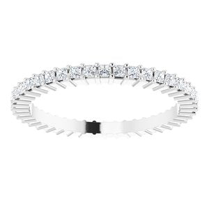 Platinum 1/2 CTW Diamond Square Eternity Band Size 6-122107:60100:P-ST-WBC