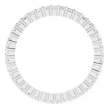 14K White 9/10 CTW Diamond Square Eternity Band Size 6-122107:60076:P-ST-WBC