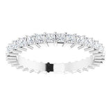 Platinum 1 1/8 CTW Diamond Square Eternity Band Size 6-122107:60106:P-ST-WBC