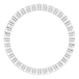 Platinum 1/2 CTW Diamond Round Eternity Band Size 6-122107:60058:P-ST-WBC