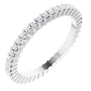 Platinum 1/2 CTW Diamond Square Eternity Band Size 6-122107:60100:P-ST-WBC