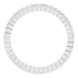 14K White 5/8 CTW Diamond Square Eternity Band Size 6-122107:60073:P-ST-WBC