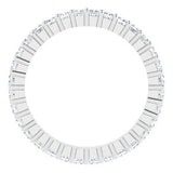 Platinum 1 1/8 CTW Diamond Square Eternity Band Size 6-122107:60106:P-ST-WBC