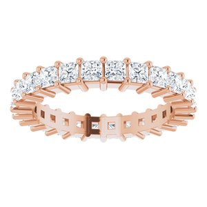 14K Rose 1 7/8 CTW Diamond Square Eternity Band Size 6-122107:60914:P-ST-WBC