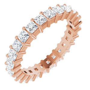 14K Rose 1 7/8 CTW Diamond Square Eternity Band Size 6-122107:60914:P-ST-WBC