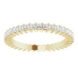 14K Yellow 9/10 CTW Diamond Square Eternity Band Size 6-122107:60085:P-ST-WBC