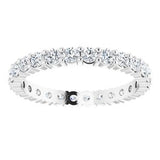 Platinum 1 1/3 CTW Diamond Round Eternity Band Size 7-122107:60068:P-ST-WBC