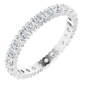 Platinum 1 1/3 CTW Diamond Round Eternity Band Size 7-122107:60068:P-ST-WBC