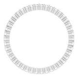 Platinum 3/8 CTW Diamond Round Eternity Band Size 7-122107:60056:P-ST-WBC