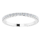 14K White 1/2 CTW Diamond Eternity Band Size 7-122107:60005:P-ST-WBC