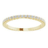 14K Yellow 3/8 CTW Diamond Round Eternity Band Size 7-122107:60020:P-ST-WBC