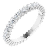 Platinum 1 1/5 CTW Diamond Square Eternity Band Size 7-122107:60107:P-ST-WBC