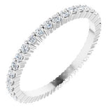 Platinum 1/2 CTW Diamond Round Eternity Band Size 7-122107:60059:P-ST-WBC