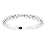 14K White 5/8 CTW Diamond Square Eternity Band Size 7-122107:60074:P-ST-WBC