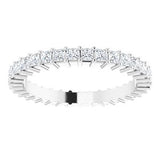 Platinum 1 1/5 CTW Diamond Square Eternity Band Size 7-122107:60107:P-ST-WBC