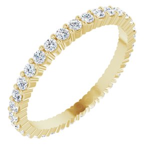 14K Yellow 5/8 CTW Diamond Round Eternity Band Size 7-122107:60026:P-ST-WBC