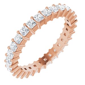 14K Rose 1 3/8 CTW Diamond Square Eternity Band Size 7-122107:60902:P-ST-WBC