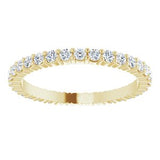 14K Yellow 5/8 CTW Diamond Round Eternity Band Size 7-122107:60026:P-ST-WBC