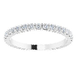 14K White 5/8 CTW Diamond Eternity Band Size 7-122107:60008:P-ST-WBC