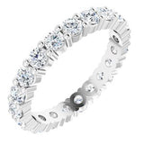 Platinum 1 1/4 CTW Diamond Round Eternity Band Size 5-122107:60069:P-ST-WBC