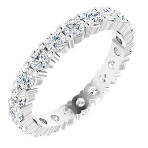 14K White 1 1/4 CTW Diamond Eternity Band Size 5-122107:60015:P-ST-WBC