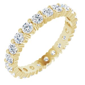 14K Yellow 1 1/3 CTW Diamond Round Eternity Band Size 6-122107:60034:P-ST-WBC