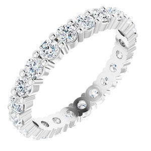 Platinum 1 1/3 CTW Diamond Round Eternity Band Size 6-122107:60070:P-ST-WBC