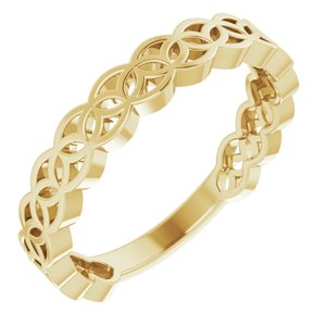 14K Yellow Geometric Stackable Ring-51849:102:P-ST-WBC