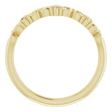 14K Yellow Vintage-Inspired Stackable Ring  -51859:102:P-ST-WBC