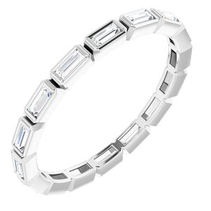 Platinum 3/8 CTW Diamond Eternity Band Size 4.5-123657:607:P-ST-WBC