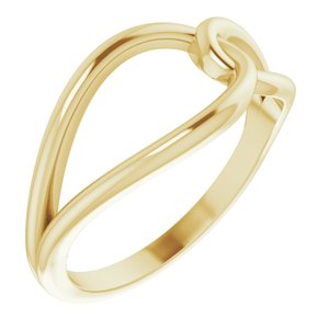 14K Yellow Interlocking Circle Ring -51883:102:P-ST-WBC