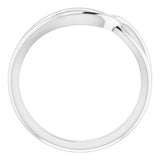 Sterling Silver Interlocking Circle Ring -51883:105:P-ST-WBC