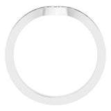 14K White Vintage-Inspired "V" Ring  -51882:101:P-ST-WBC