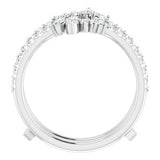 14K White 1/2 CTW Diamond Ring Guard  -123756:600:P-ST-WBC