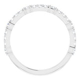 14K White 1/2 CTW Diamond Anniversary Band -123802:600:P-ST-WBC