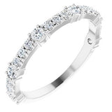 14K White 1/2 CTW Diamond Anniversary Band -123802:600:P-ST-WBC