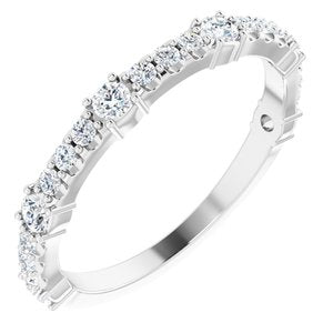 14K White 1/2 CTW Diamond Anniversary Band -123802:600:P-ST-WBC