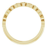 14K Yellow .07 CTW Diamond Heart Anniversary Band  -123856:601:P-ST-WBC