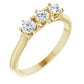 14K Yellow 1/2 CTW Diamond Three-Stone Anniversary Band -123903:605:P-ST-WBC