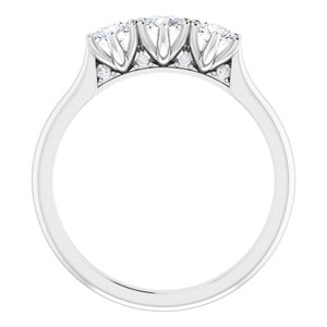 14K White 1/2 CTW Diamond Three-Stone Anniversary Band -123903:604:P-ST-WBC