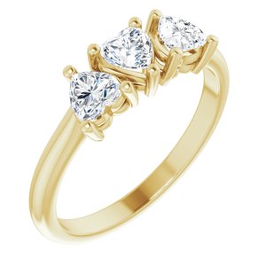 14K Yellow 1 CTW Diamond Three-Stone Anniversary Band  -123896:605:P-ST-WBC