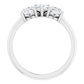 14K White 1 CTW Diamond Three-Stone Anniversary Band  -123896:604:P-ST-WBC
