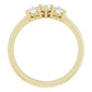 14K Yellow 3/8 CTW Diamond Three-Stone Anniversary Band  -123896:601:P-ST-WBC