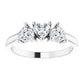 14K White 1 CTW Diamond Three-Stone Anniversary Band  -123896:604:P-ST-WBC