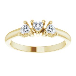 14K Yellow 3/8 CTW Diamond Three-Stone Anniversary Band  -123896:601:P-ST-WBC