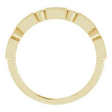 14K Yellow 1/10 CTW Diamond Anniversary Band-652287:600:P-ST-WBC